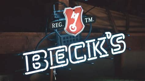 Becks beer neon sign