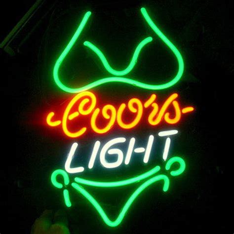 Coors light bikini neon sign
