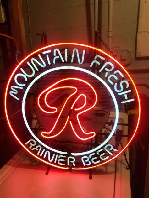 Rainier beer neon signs for sale