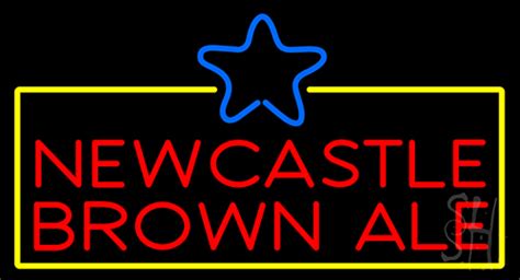 Newcastle brown ale neon sign