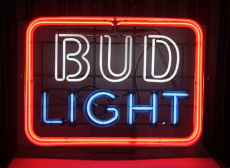 Old bud light neon sign