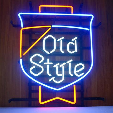 Old style beer neon sign