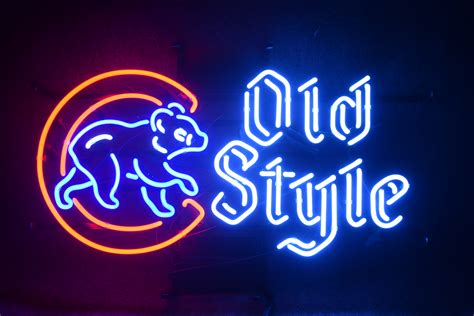 Cubs old style neon sign