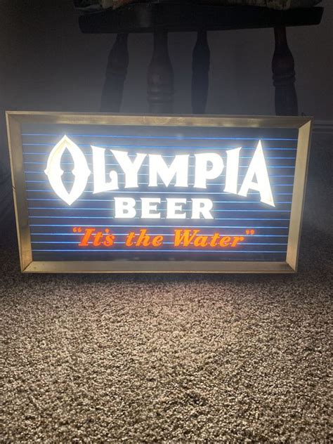 Olympia beer light up sign