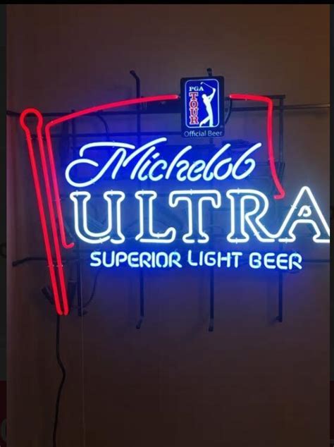 Michelob ultra pga tour neon sign