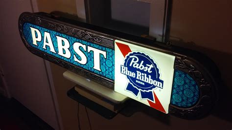 Pabst blue ribbon light up sign