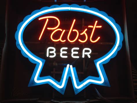 Pabst neon beer signs