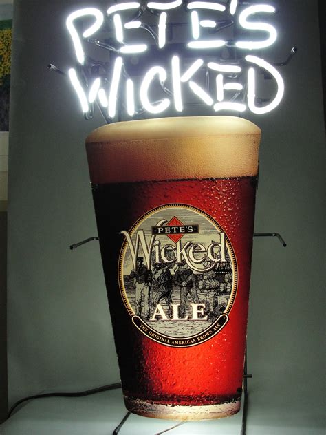 Pete's wicked ale neon sign