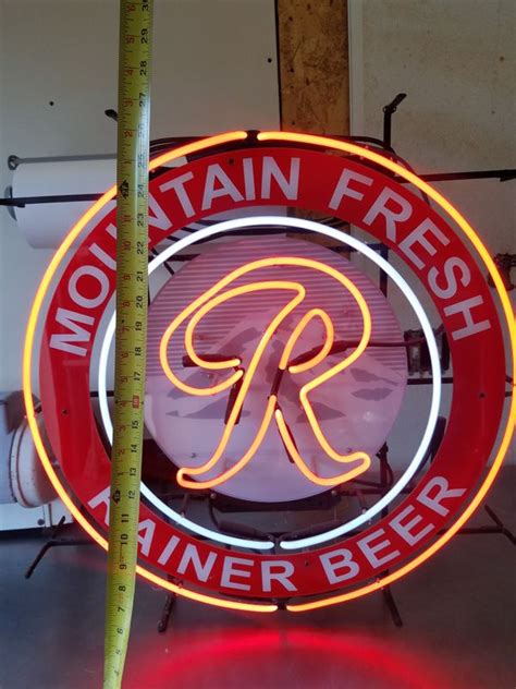 Rainier beer lighted sign