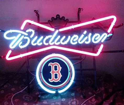 Red sox budweiser neon sign