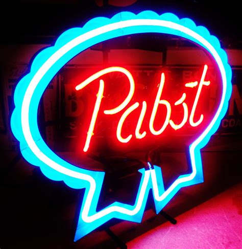 Old neon bar signs