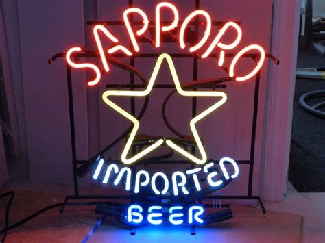 Sapporo beer neon sign