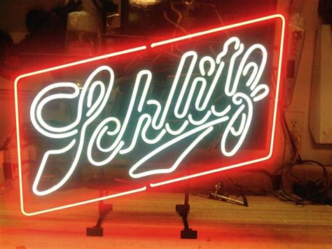 Schlitz beer neon sign