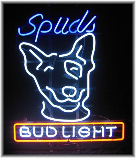Spuds mackenzie neon sign for sale