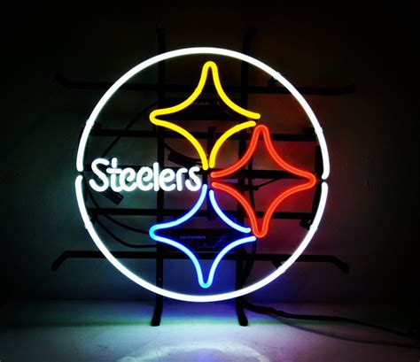 Steelers neon beer sign