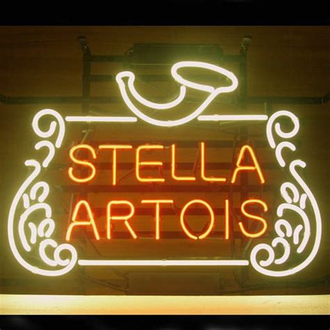 Stella artois neon beer sign