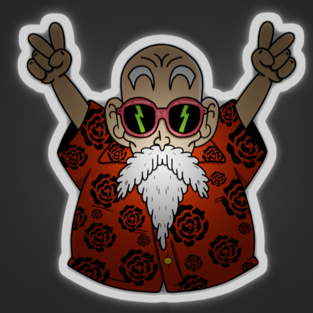 Master Roshi Hand Signs The Master Roshi Neon Sign Usd145 – Neon Factory