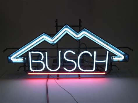 Vintage busch beer neon signs