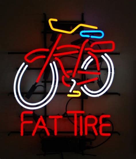Vintage fat tire neon sign