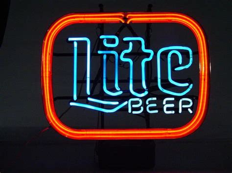 Vintage lite beer neon sign