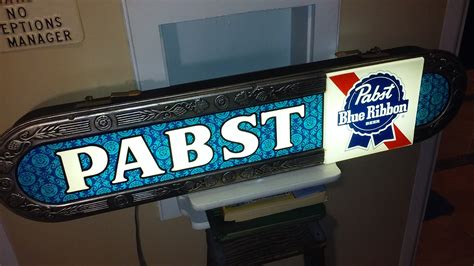 Vintage pabst blue ribbon neon sign