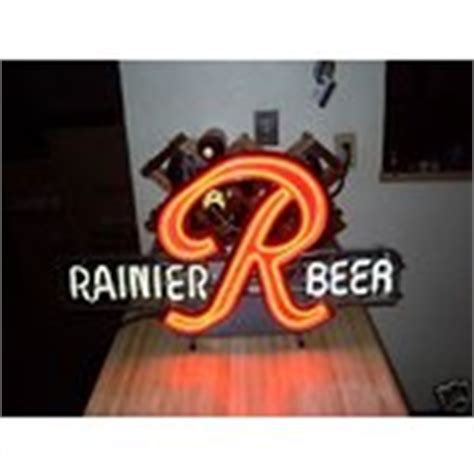 Vintage rainier beer neon sign