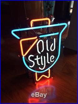Vintage old style neon sign