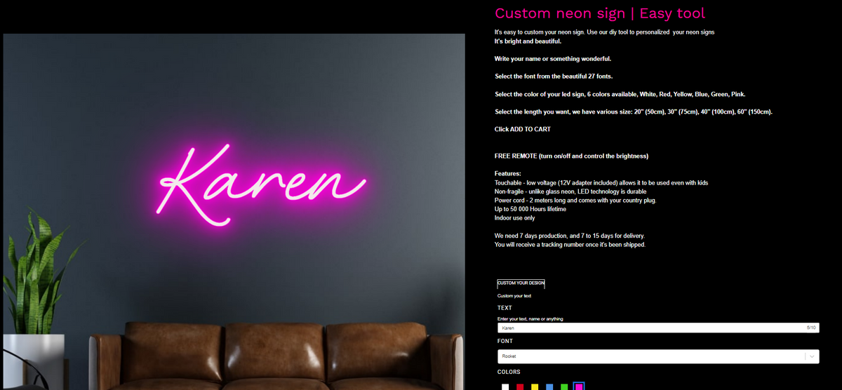 Personalized Led Writing, Led Neon, Led Sign, Personalized Led