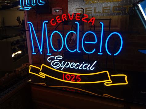 Modelo neon beer sign for sale