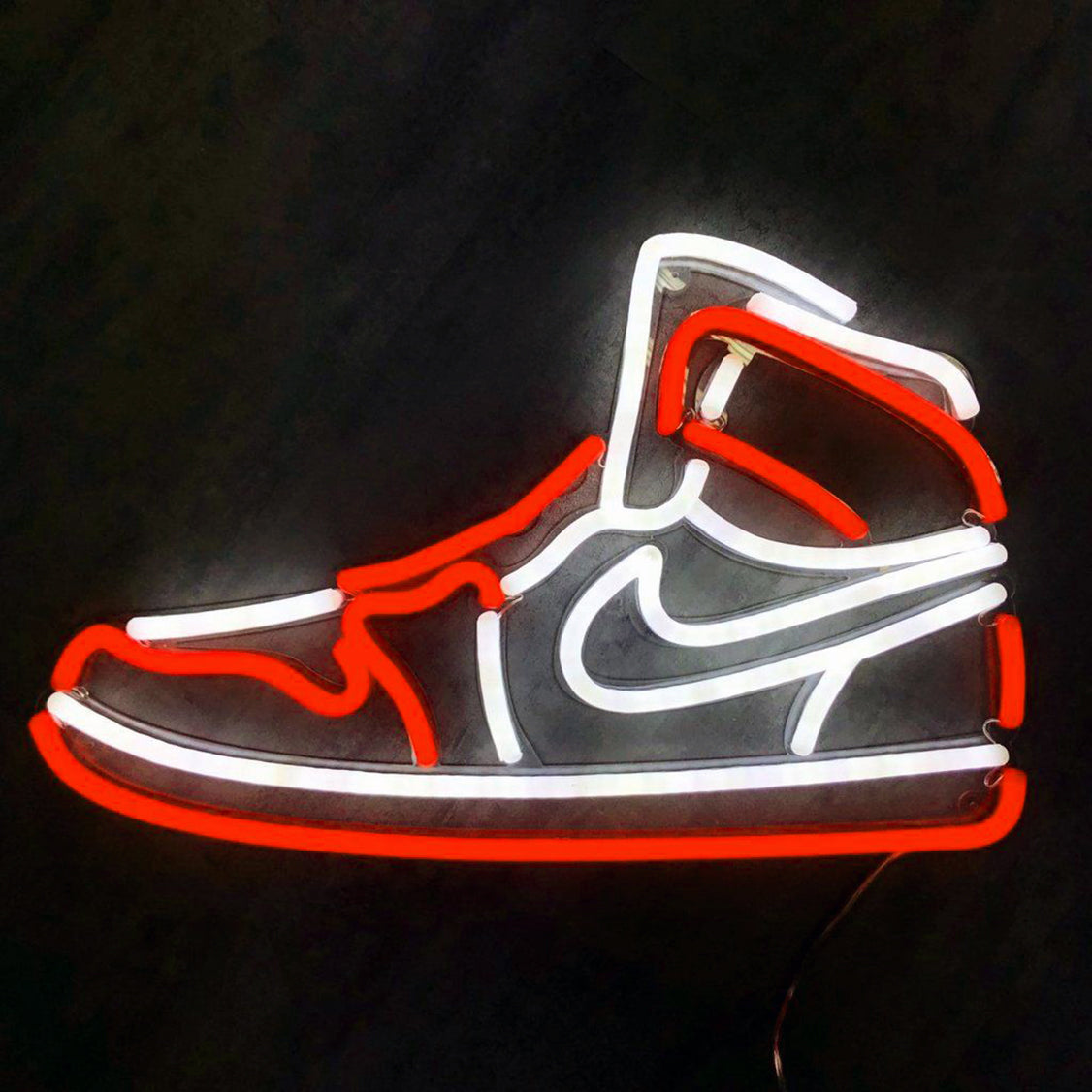 Neon Jordan Dunk, Michael Jordan Neon Wall Art, Neon Basketball Dunk Sign