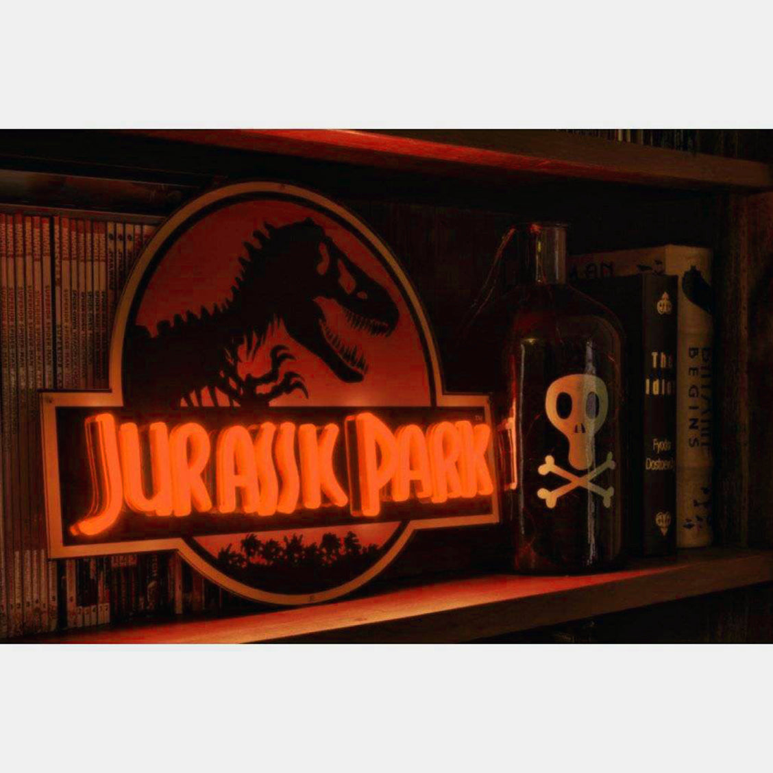 Jurassic park light up sign