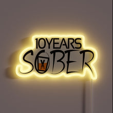 Load image into Gallery viewer, Decorative LED Sign Celebrating Milestone of Sobriety and New Beginnings