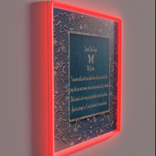 Load image into Gallery viewer, Neon encouragement with spiritual guidance for recovery and self reflection.