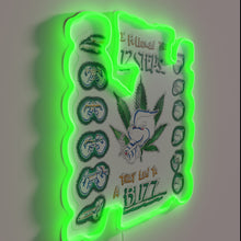 Load image into Gallery viewer, Neon Sign 12 Steps to Recovery Reclaimed as Artful Statement