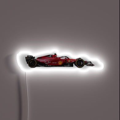 For the die-hard tifosi, this neon piece captures the sleek silhouette of the 2022 Scuderia Ferrari F1 car in full throttle. A glowing tribute to racing passion, Italian pride, and pure speed. 🏎️💨