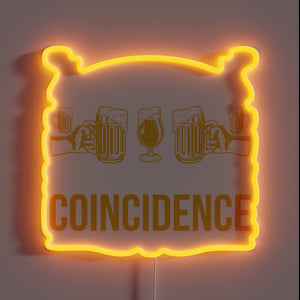 Neon Sign Reading 24 Beers in a Case with RGB Lighting