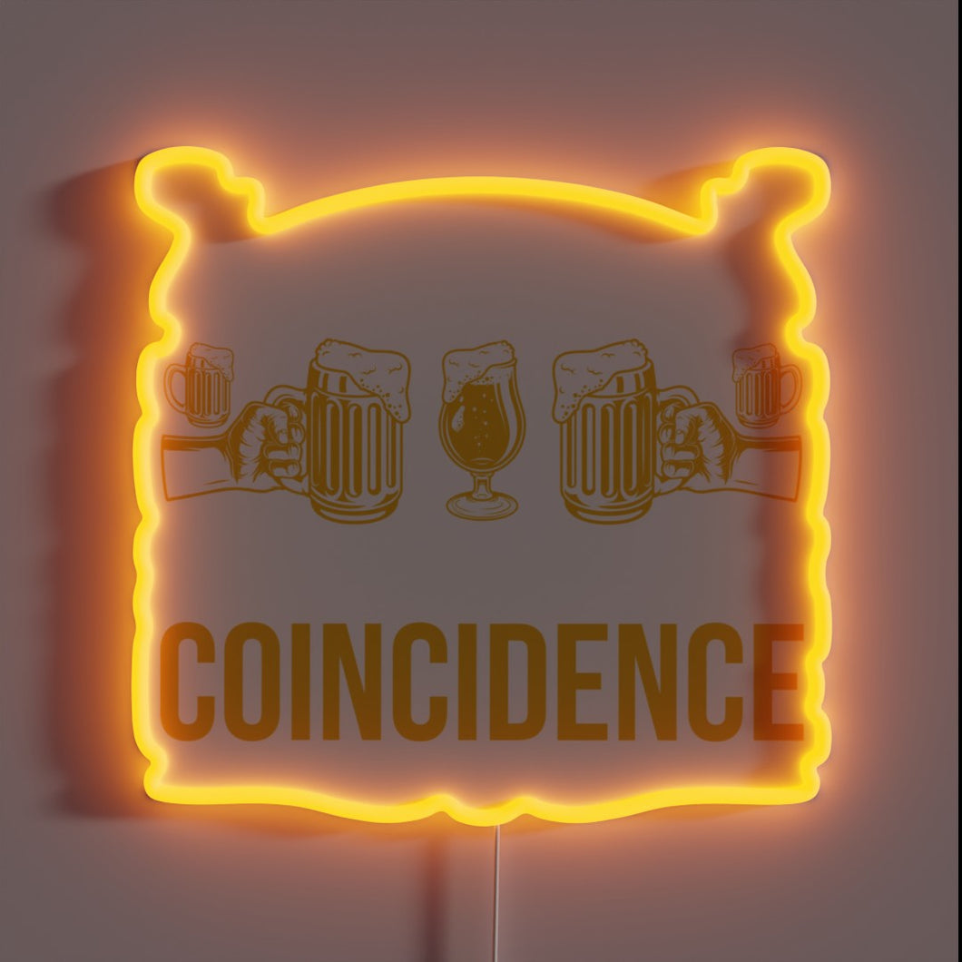 Neon Sign Reading 24 Beers in a Case with RGB Lighting