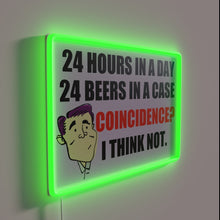 Load image into Gallery viewer, Eye-catching Neon Sign Displaying Beer Quantity in Bold Colorful Letters