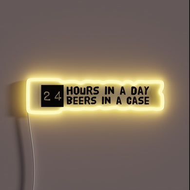 RGB Neon Sign: 24/7 Lifestyle with 24 Pack of Favorites