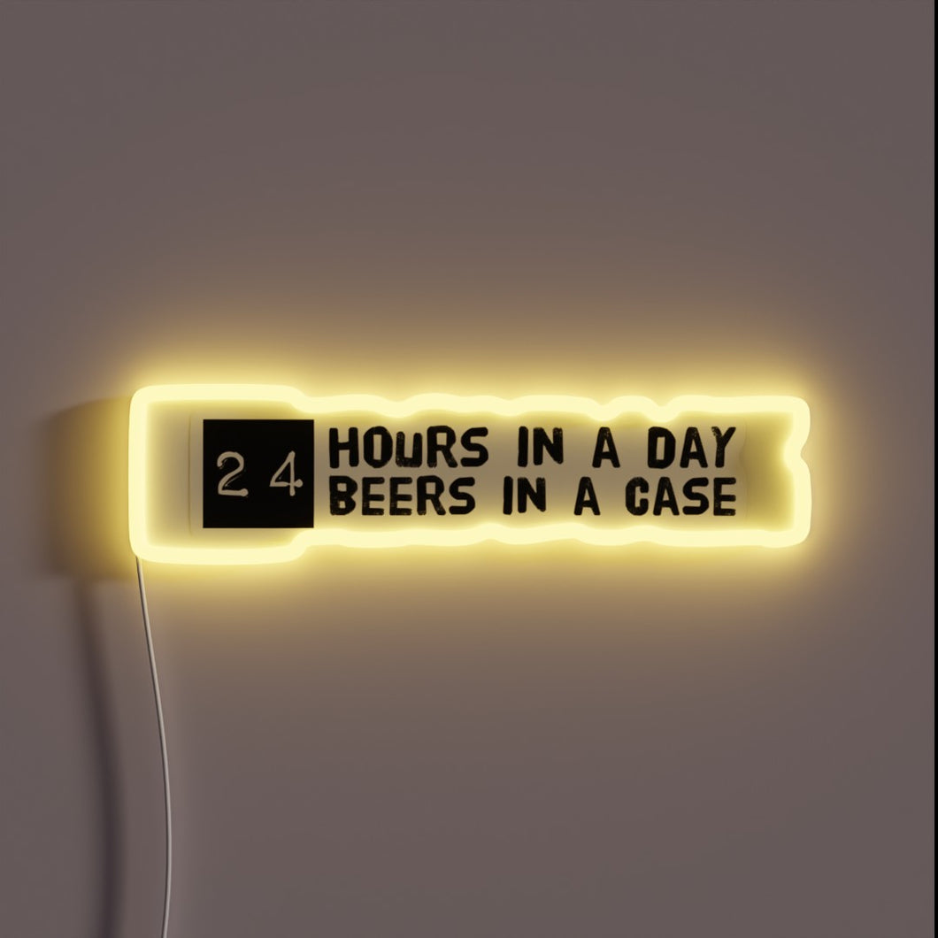 RGB Neon Sign: 24/7 Lifestyle with 24 Pack of Favorites