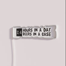 Load image into Gallery viewer, RGB Neon Beer Sign, 24/7 Humor Bar Decor Gift Idea