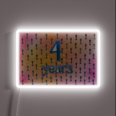 Vibrant LED display with colorful 4-year long-lasting RGB illumination.