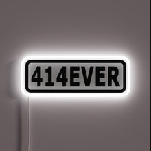 Load image into Gallery viewer, Vibrant 414EVER RGB neon sign for a modern gaming setup.