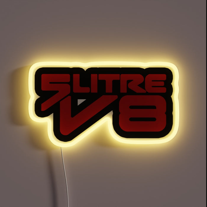 Electric 5 Litre V8 Engine Neon Sign with Colorful RGB Effect