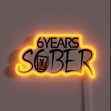 Load image into Gallery viewer, Recovery milestone marker for 6 years of sobriety and wellness.