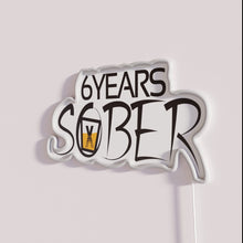 Load image into Gallery viewer, 6 years of sobriety, celebrating a sober life journey