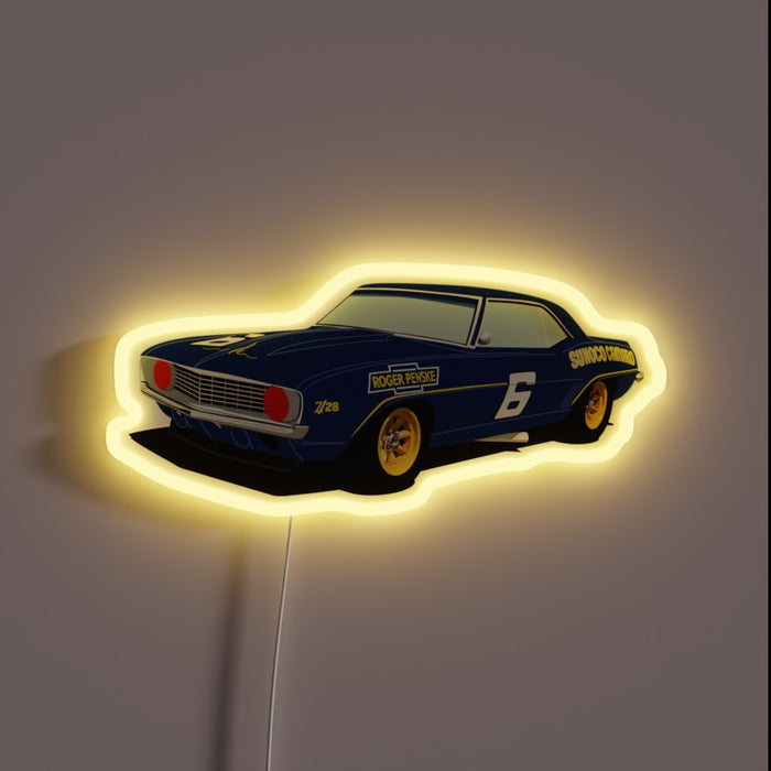 Vintage Chevrolet muscle car themed 69 Z 28 Trans Am.