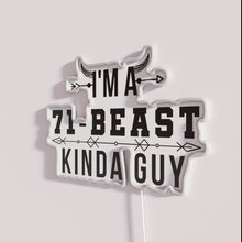 Load image into Gallery viewer, Boldly declaring independence with vibrant 71 Beast Kinda Guy neon.