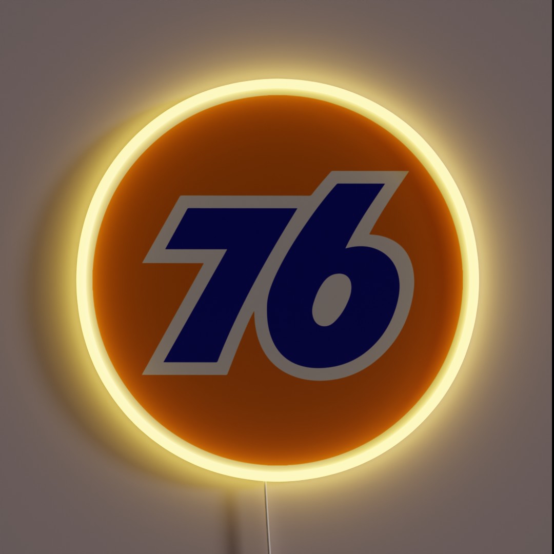 76 Gas Logo Rgb Neon Sign – Neon Factory