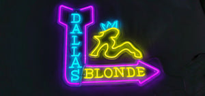 Dallas Blonde Neon Sign